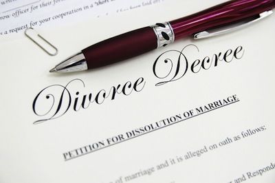 Divorce decree document